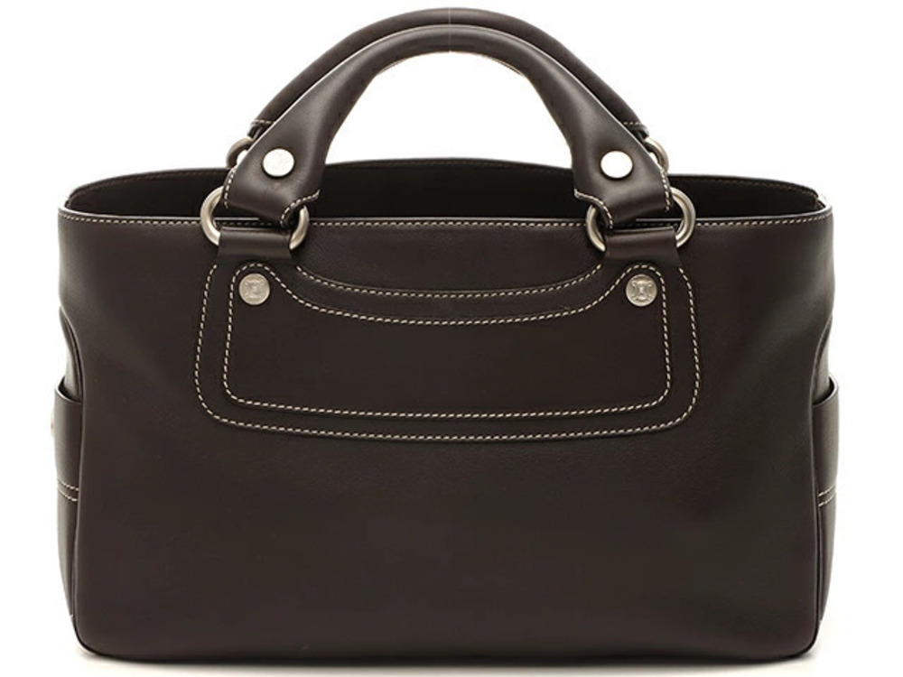 Celine Boogie Handbag Dark Brown T